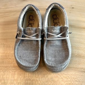 Kids Hey Dude grey size 11